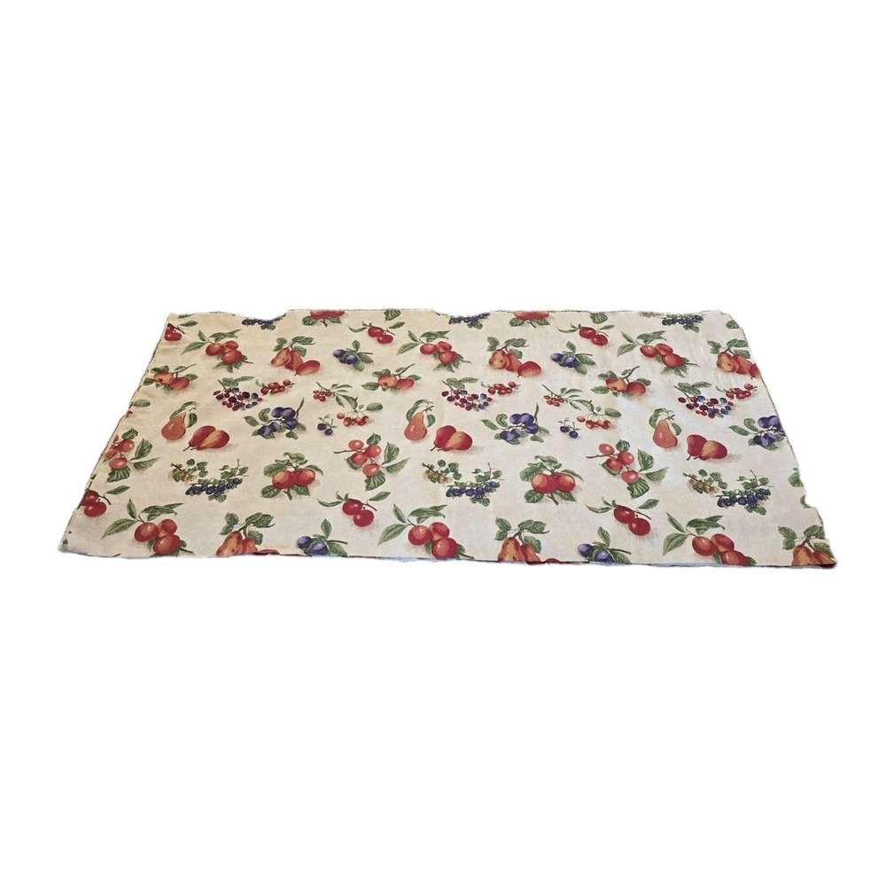 Longaberger Valance 17"x72" Fruit Medley Fabric‎ Curtain Kitchen Home